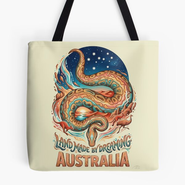 Item preview, Australia Rainbow Serpent Dreamtime Outback Design designed and sold by VoidAnimeStudio.