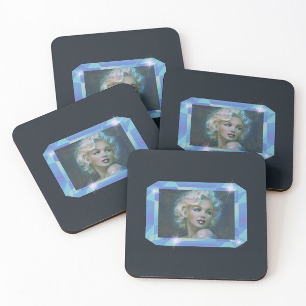 Item preview, Glamorous Marilyn (Aqua on Blue/Gray) designed and sold by PawsitiveMum3.