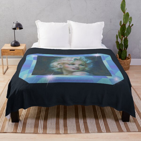 Item preview, Glamorous Marilyn (Aqua on Blue/Gray) designed and sold by PawsitiveMum3.