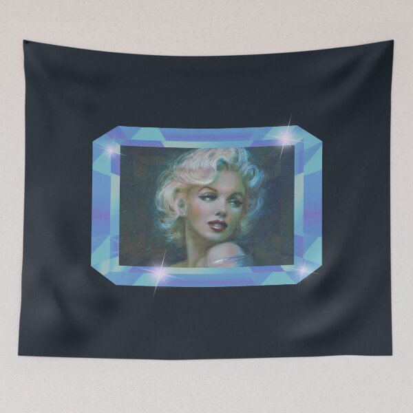 Item preview, Glamorous Marilyn (Aqua on Blue/Gray) designed and sold by PawsitiveMum3.