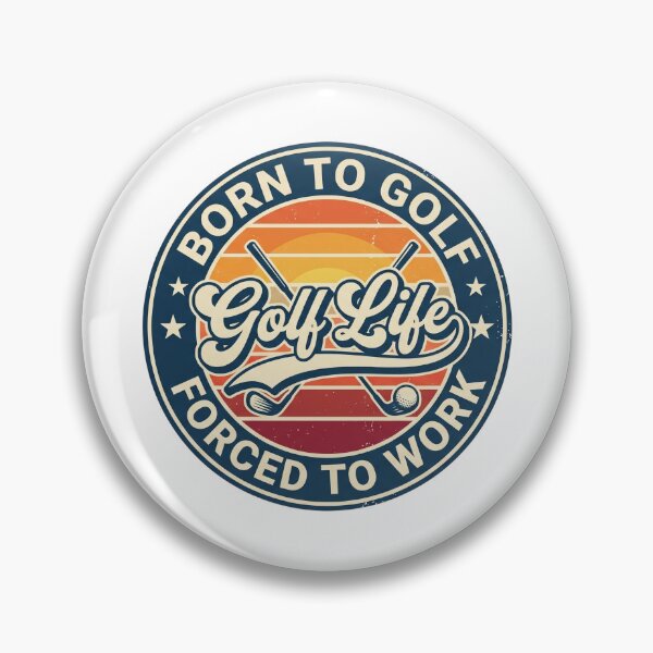 Item preview, Vintage Sunset Born To Golf Forced To Work designed and sold by CAMEROVE.
