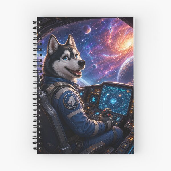 Item preview, Husky Space-Pilot Guided By The Galaxies designed and sold by nikkolaus.