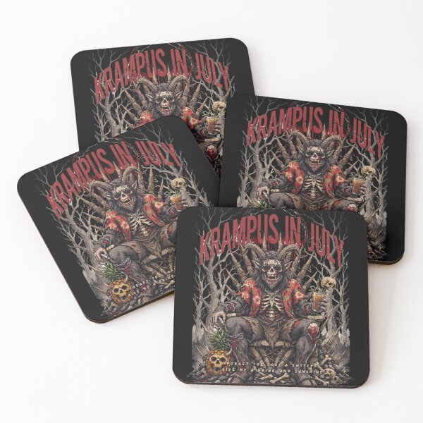Item preview, Krampus In July – Dark Horror Christmas Funny Summer Shirt Gothic Krampus Gift V5 designed and sold by DarylWelsh2024.