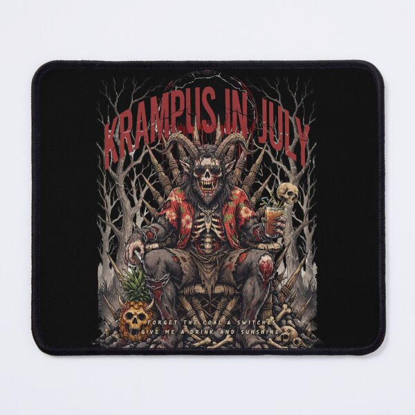 Item preview, Krampus In July – Dark Horror Christmas Funny Summer Shirt Gothic Krampus Gift V5 designed and sold by DarylWelsh2024.