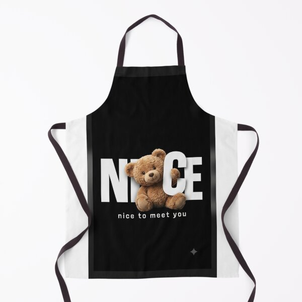Item preview, Cute Teddy Bear Nice To Meet You Typography Design designed and sold by Hey! your search is end here.