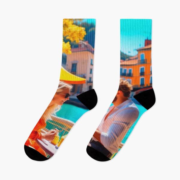 Item preview, Summer Romance in Portofino Italian Riviera Painting designed and sold by UmSkelig834.
