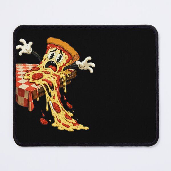 Item preview, Dramatic Melting Pizza Slice in Theatrical Despair – 1930s Rubberhose Cartoon Animation Illustration designed and sold by OnPointOutfits.