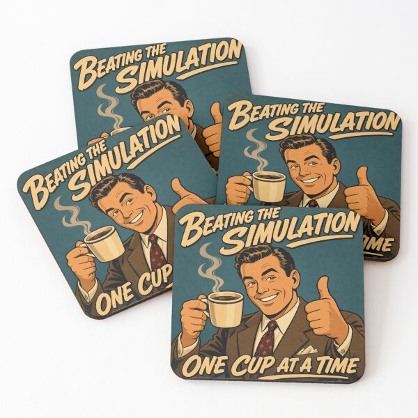 Item preview, Fighting the Simulation with Coffee designed and sold by OverThunk.