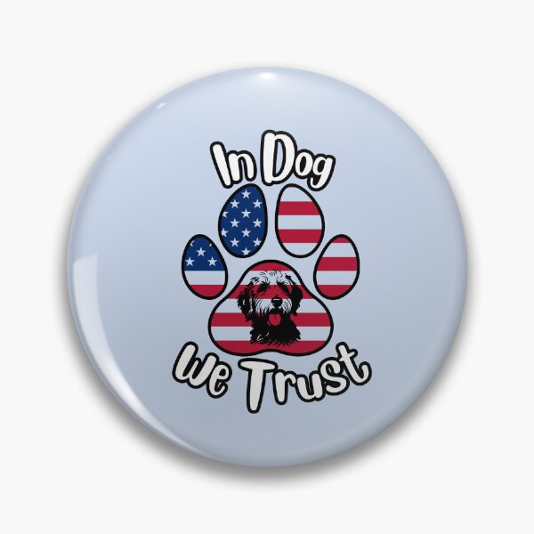 Item preview, In DOG we trust paw print/dog illustration designed and sold by Doodles Down South.