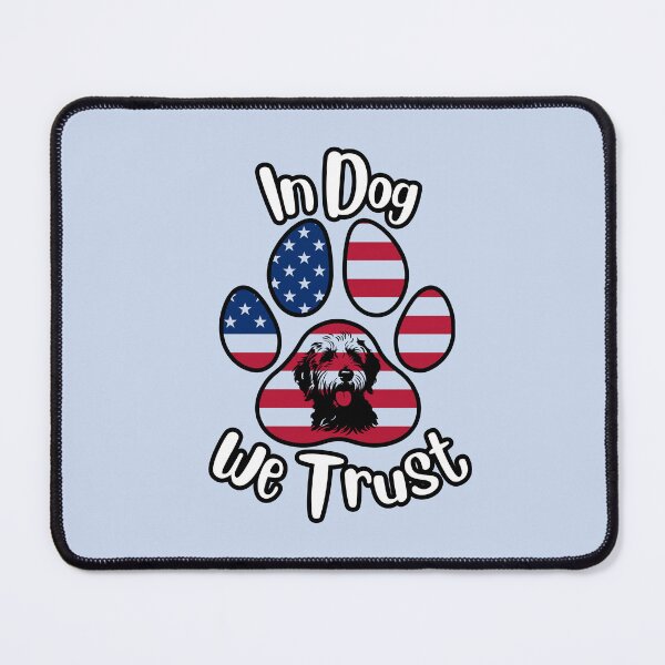 Item preview, In DOG we trust paw print/dog illustration designed and sold by Doodles Down South.