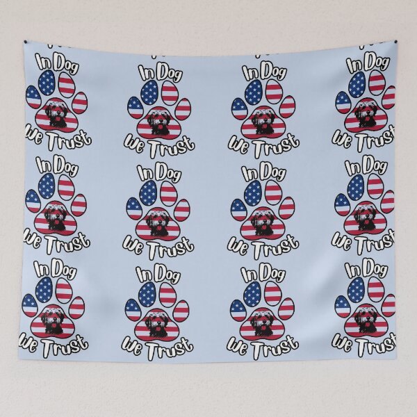 Item preview, In DOG we trust paw print/dog illustration designed and sold by Doodles Down South.