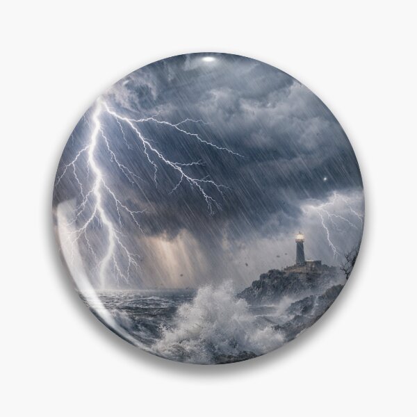 Item preview, Eye of the Storm: Lighthouse in the Lightning Strike designed and sold by synthesisnft.