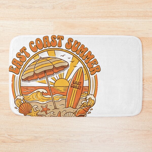 Item preview, East Coast Summer Beach Surfing Retro Design designed and sold by JMDesignHub.