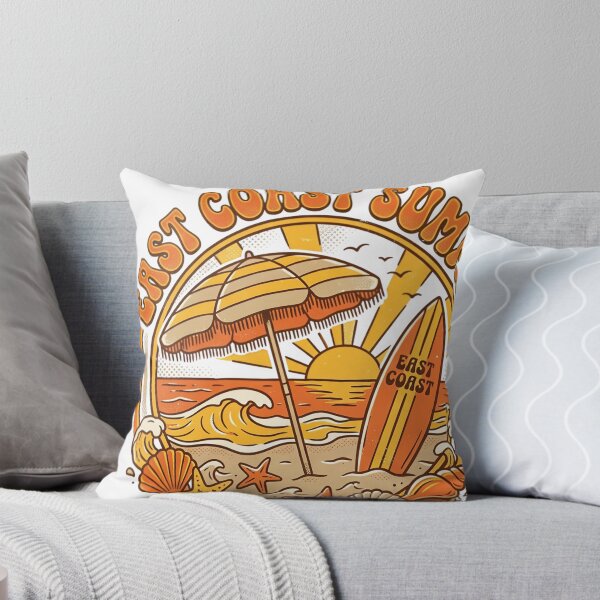 Item preview, East Coast Summer Beach Surfing Retro Design designed and sold by JMDesignHub.