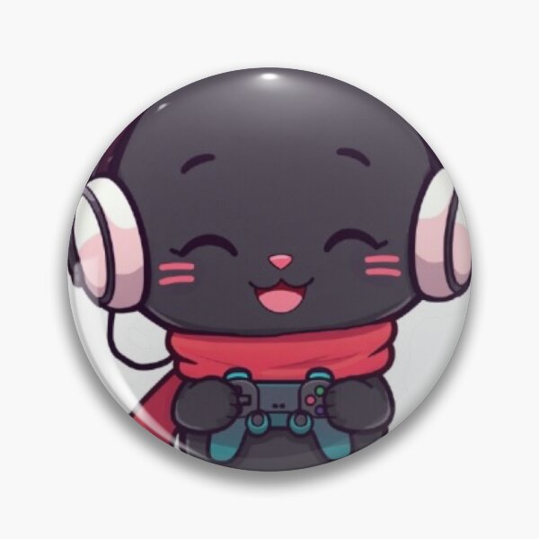 Item preview, Cute Winter Gamer Cat with RGB Headphones Kawaii Sticker designed and sold by Stylestickers55.