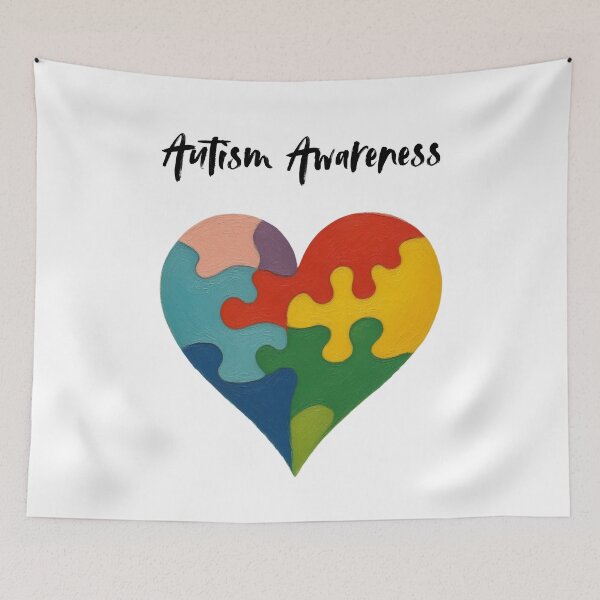 Item preview, Autism Awareness Puzzle Heart designed and sold by LABERTINY VINTAGE.