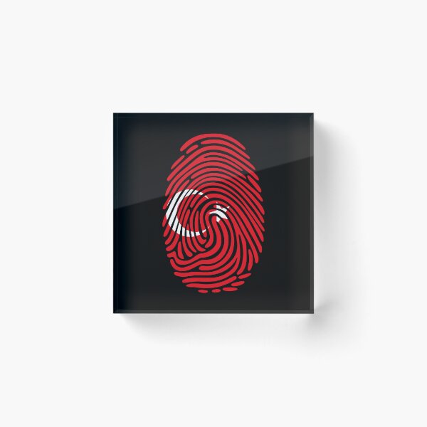 Item preview, Turkey Flag Fingerprint Identity | Turkish DNA Heritage Graphic designed and sold by NTGUILTY.