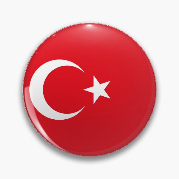 Item preview, Round Turkey Flag Icon | Circular Turkish Flag Button Element designed and sold by NTGUILTY.