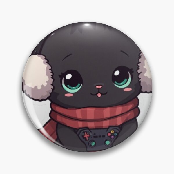 Item preview, Cute Winter Gamer Cat with RGB Headphones Kawaii Sticker designed and sold by Stylestickers55.