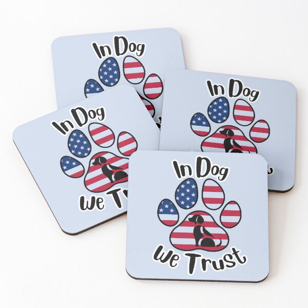 Item preview, In DOG we trust paw print/dog graphic (black) designed and sold by Doodles Down South.