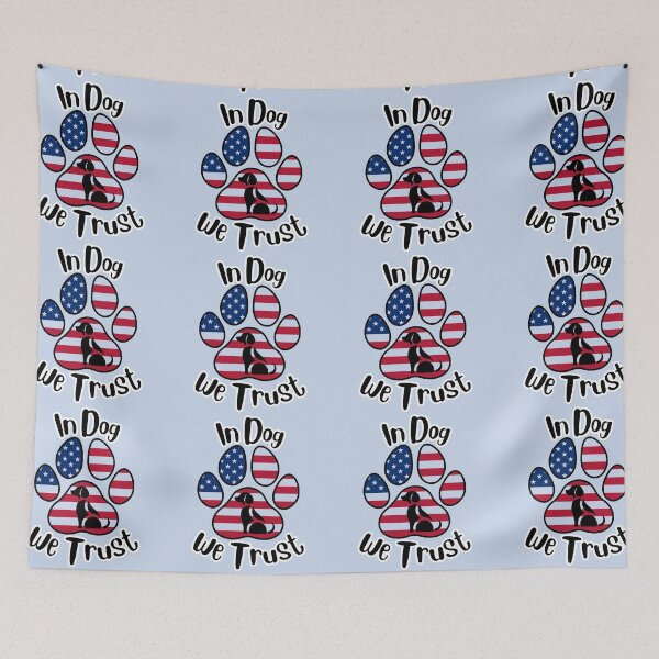 Item preview, In DOG we trust paw print/dog graphic (black) designed and sold by Doodles Down South.