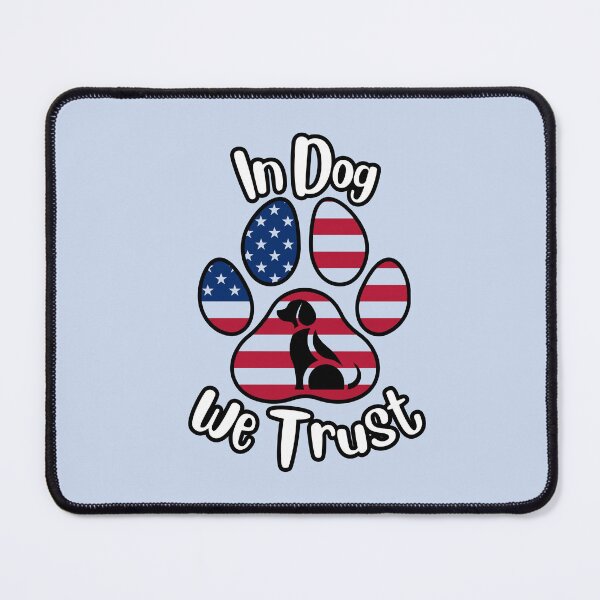 Item preview, In DOG we trust paw print/dog graphic (white/black) designed and sold by Doodles Down South.