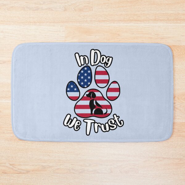 Item preview, In DOG we trust paw print/dog graphic (white/black) designed and sold by Doodles Down South.