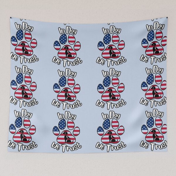 Item preview, In DOG we trust paw print/dog graphic (white/black) designed and sold by Doodles Down South.