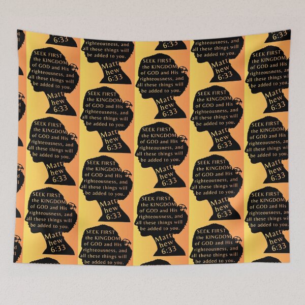 Item preview, Matthew 6v33 Scripture graphic design art designed and sold by Boy and Belugee.