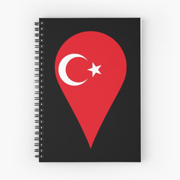 Item preview, Turkey Flag Location Pin Map Marker | Turkish Destination GPS Icon designed and sold by NTGUILTY.