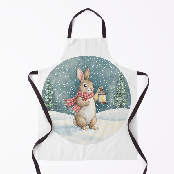 Aperçu de l'œuvre Winter Bunny Sticker | Cozy Christmas Rabbit créée et vendue par AillustriaAK.