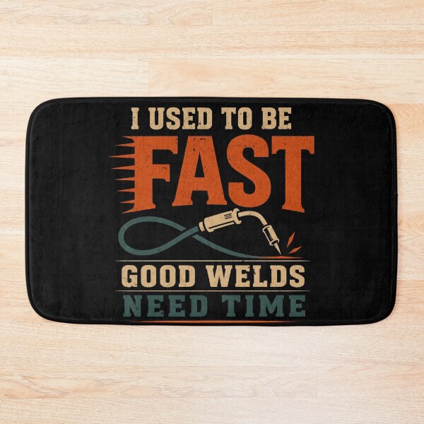 Item preview, I Used To Be Fast Good Welds Need Time Retro Welder Humor designed and sold by RusticMeadow.