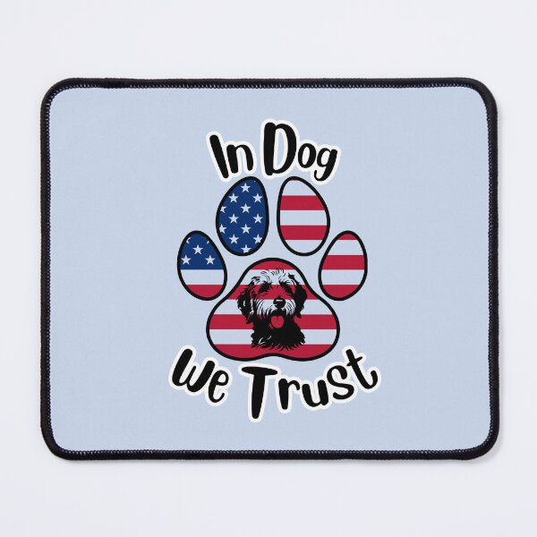 Item preview, In DOG we trust paw print/dog illustration (black) designed and sold by Doodles Down South.