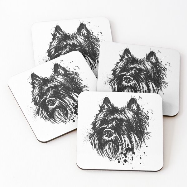 Item preview, Giant Schnauzer Gothic Ink Portrait designed and sold by Inkversed.