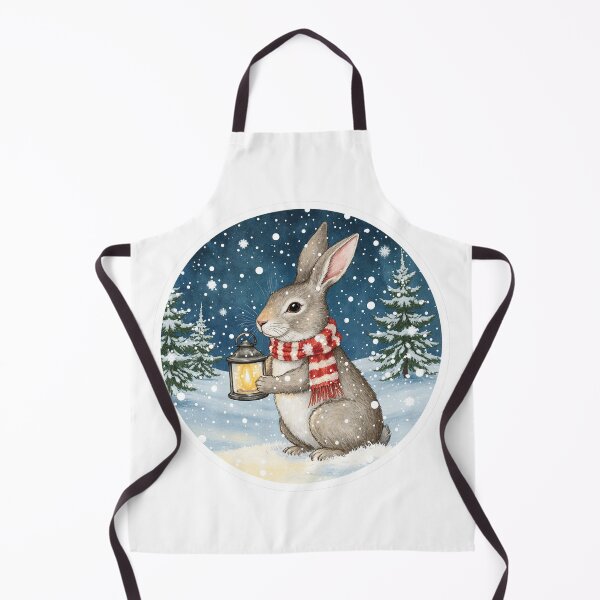 Aperçu de l'œuvre Winter Bunny Sticker | Cozy Christmas Rabbit créée et vendue par AillustriaAK.