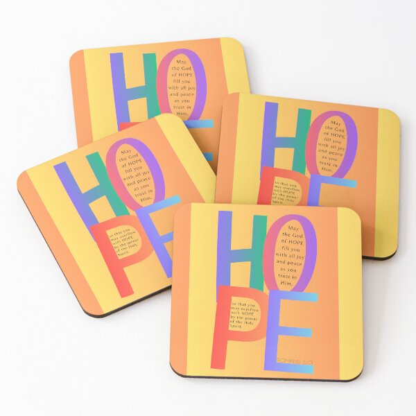 Item preview, HOPE Romans 15:13 Scripture graphic design art designed and sold by Boy and Belugee.