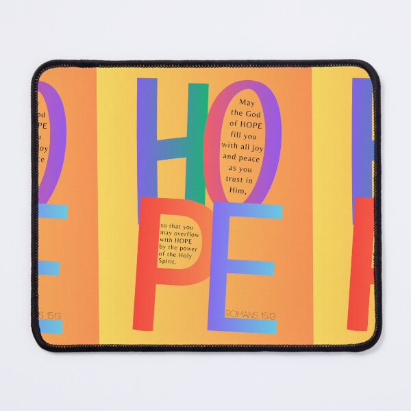 Item preview, HOPE Romans 15:13 Scripture graphic design art designed and sold by Boy and Belugee.