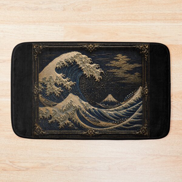 Item preview, The Great Wave off Kanagawa Relief Edition | Hokusai Inspired Museum Frame Art designed and sold by ManJiangHong.