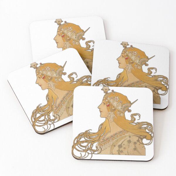 Item preview, Elegant Art Nouveau Style Portrait designed and sold by DailyDoodlesBySumbul.