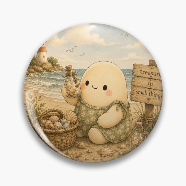 Item preview, Olvi’s Little Treasures | Cozy Coastal Cottagecore Illustration designed and sold by BarelySorted.