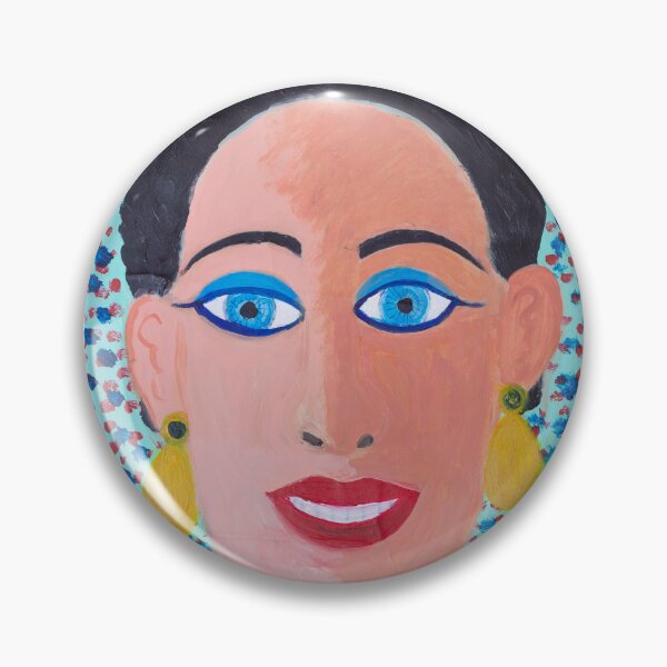 Item preview, Blue eyed self-portrait designed and sold by Rebekah Gavra.