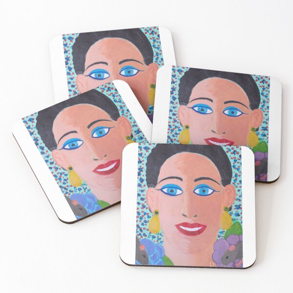 Item preview, Blue eyed self-portrait designed and sold by Rebekah Gavra.