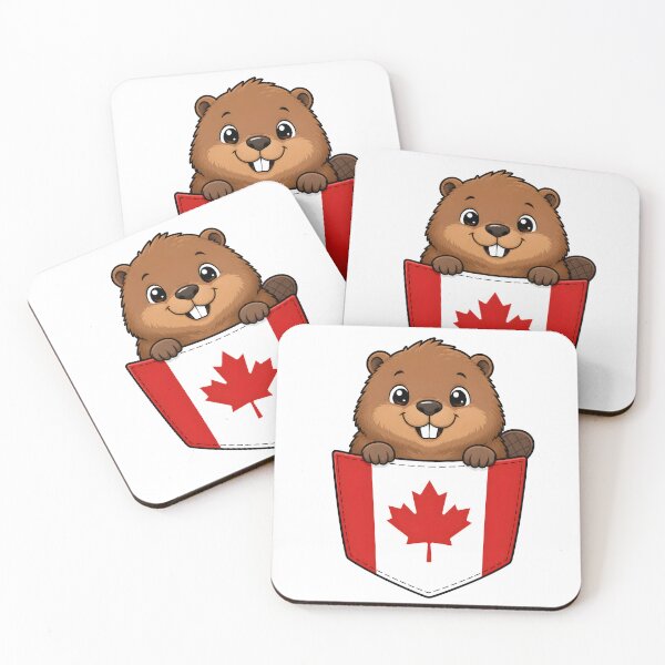 Item preview, Cute Canadian Beaver Pocket Pal designed and sold by puredevn.