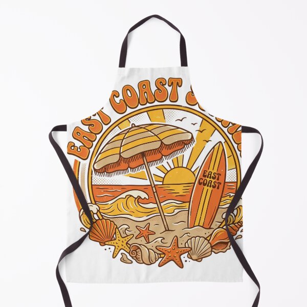 Item preview, East Coast Summer Beach Surfing Retro Design designed and sold by JMDesignHub.