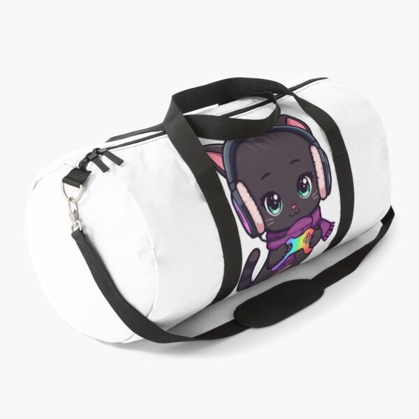 Item preview, Cute Winter Gamer Cat with RGB Headphones Kawaii Sticker designed and sold by Stylestickers55.