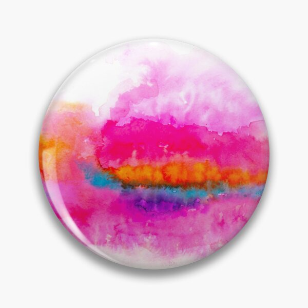 Item preview, Pink & Orange Watercolor Bloom – Vibrant Abstract Sunset Wash Art designed and sold by BuckaBaby.
