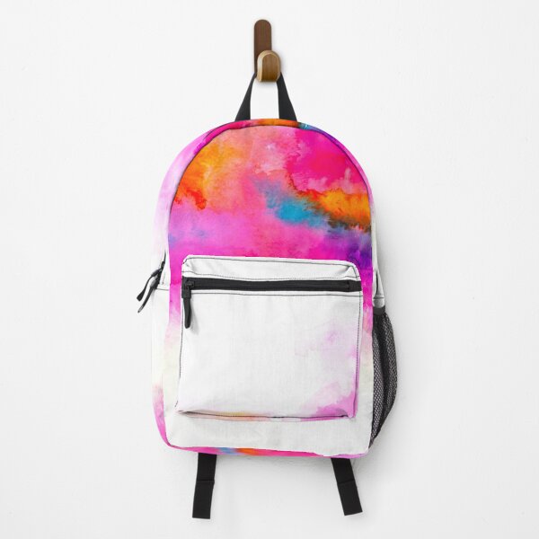 Item preview, Pink & Orange Watercolor Bloom – Vibrant Abstract Sunset Wash Art designed and sold by BuckaBaby.
