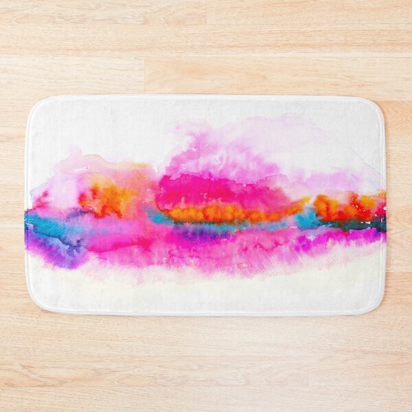 Item preview, Pink & Orange Watercolor Bloom – Vibrant Abstract Sunset Wash Art designed and sold by BuckaBaby.