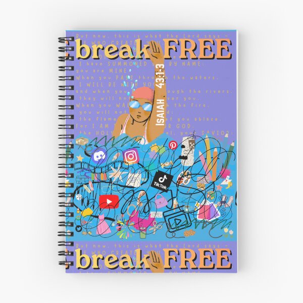 Item preview, Break Free Scripture graphic design art designed and sold by Boy and Belugee.