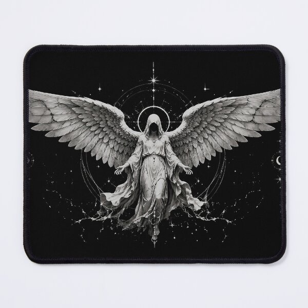 Item preview, Majestic marble angel with celestial wings. designed and sold by Krajnik.